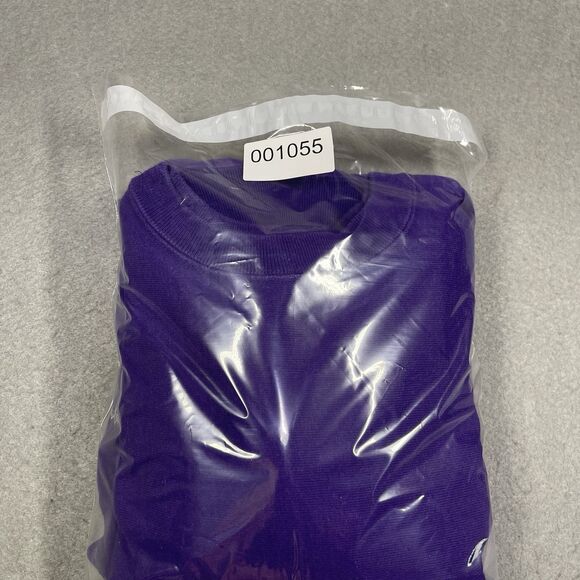 VTG Champion Sweatshirt Womens XL Purple Reverse Weave 90s Crewneck Oversized - Picture 9 of 9